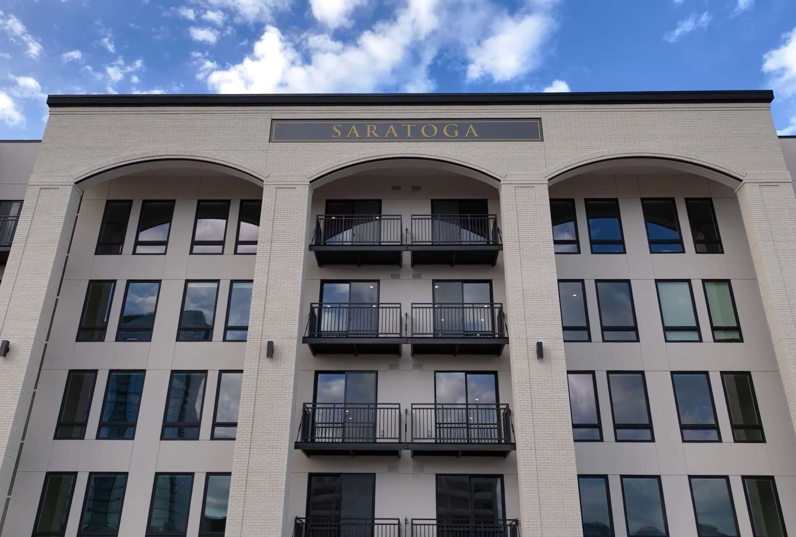 a building with several windows